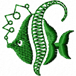 Fishes Embroidery Design 10
